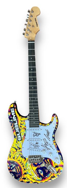 Jakob Nowell, Bud Gaugh & Eric Wilson Signed "Sublime" Custom Stratocaster Guitar (JSA) at PristineAuction.com Jakob Nowell, Bud Gaugh & Eric Wilson Signed "Sublime" Custom Stratocaster Guitar (JSA) at PristineAuction.com