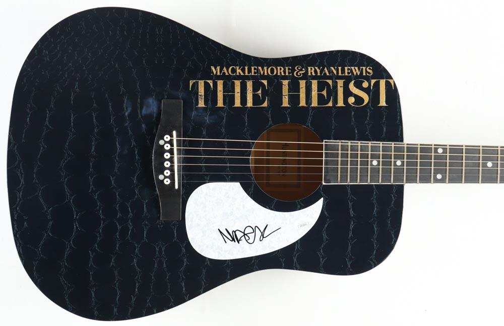 Macklemore Signed "The Heist" 38" Acoustic Guitar (JSA) at PristineAuction.com Macklemore Signed "The Heist" 38" Acoustic Guitar (JSA) at PristineAuction.com