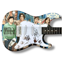 "The All-American Rejects" Custom Stratocaster Guitar Band-Signed By (4) with Tyson Ritter, Nick Wheeler, Mike Kennerty & Chris Gaylor (JSA) at PristineAuction.com