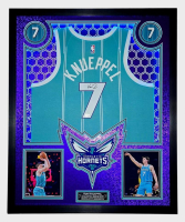 Kon Knueppel Signed Hornets Custom Framed Nike Jersey with LED Display (Beckett) at PristineAuction.com