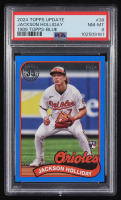 Jackson Holliday 2024 Topps Update '89 Topps Blue #89US38 RC (PSA 8) at PristineAuction.com