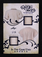 Warren Spahn / Don Drysdale 2025 Leaf ITG Used Sports Vintage 2s Blue Foil JSY #IGV5 #1/10 at PristineAuction.com