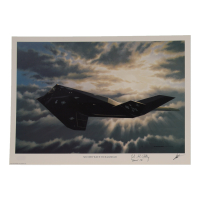 Alton Whitney Signed Stan Stokes "Second Wave To Baghdad" Lithograph Inscribed "Bandit 150" (AIV) at PristineAuction.com