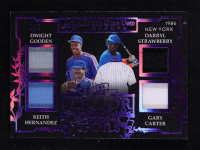 Dwight Gooden / Keith Hernandez / Gary Carter / Darryl Strawberry 2025 Leaf ITG Used Sports To The Victor Goes The Spoils Purple Foil JSY #VS14 #4/6 at PristineAuction.com
