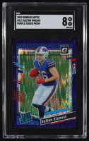 Dalton Kincaid 2023 Donruss Optic Purple Shock #211 RR RC (SGC 8) at PristineAuction.com