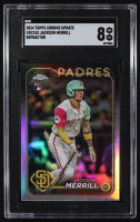Jackson Merrill 2024 Topps Chrome Update Refractors #USC153 RC (SGC 8) at PristineAuction.com