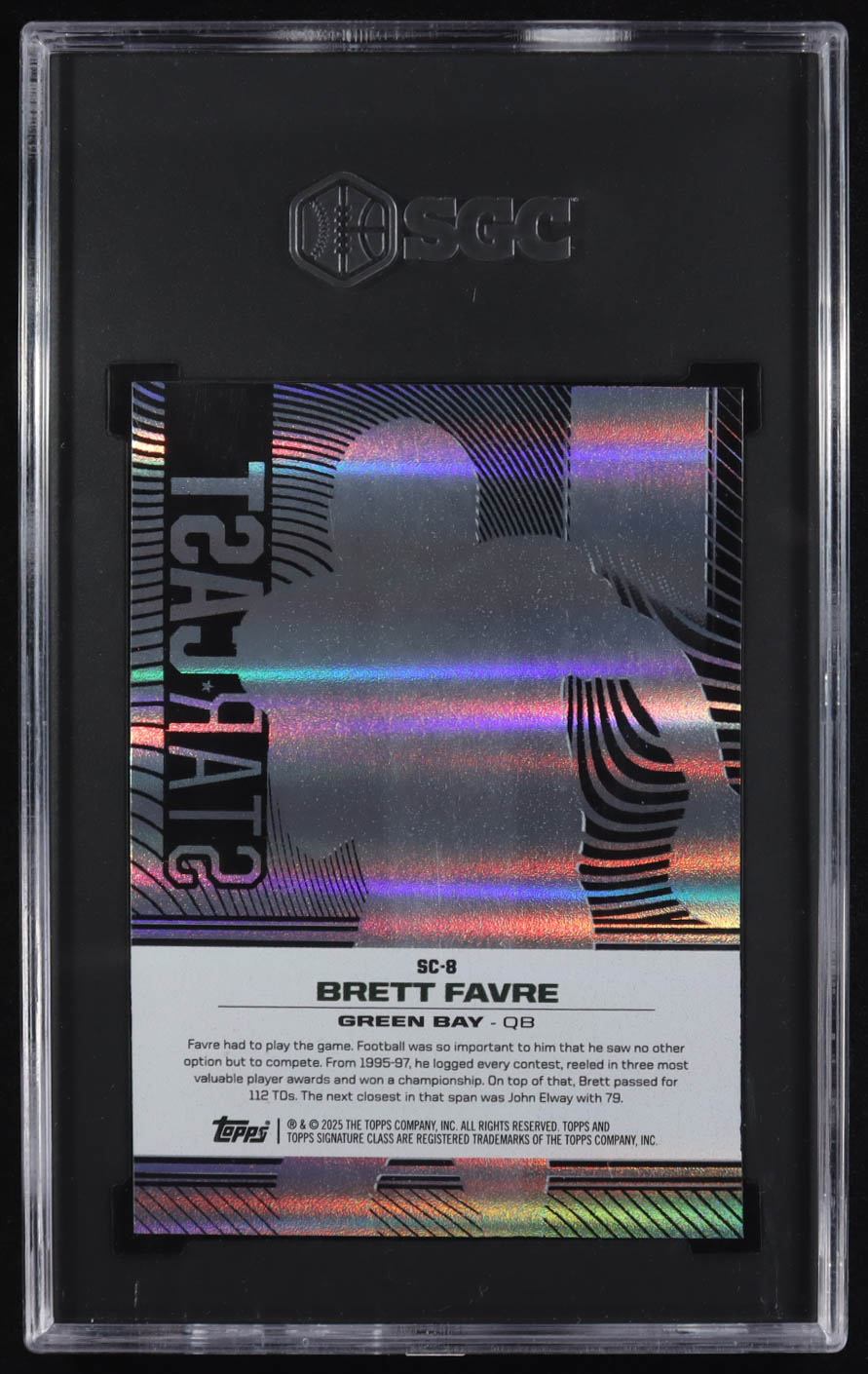Brett Favre 2024 Topps Signature Class Star Cast #SC8 (SGC 8.5) at PristineAuction.com Brett Favre 2024 Topps Signature Class Star Cast #SC8 (SGC 8.5) at PristineAuction.com
