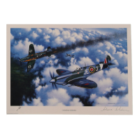 Johnnie Johnson Signed Stan Stokes "Canadian Heroes" Lithograph (AIV) at PristineAuction.com