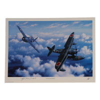 Joe Foss Signed Stan Stokes "Tough As Nails" Lithograph Inscribed "CMH" (AIV) at PristineAuction.com