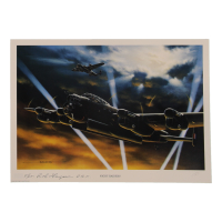 Robert Ferguson Signed Stan Stokes "Night Raiders" Lithograph Inscribed "F/LT" & "R.A.F." (AIV) at PristineAuction.com