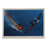 Capt. Robert M. Elder Signed Stan Stokes "Midway: The Turning Point" Lithograph Inscribed "USN" (AIV) at PristineAuction.com