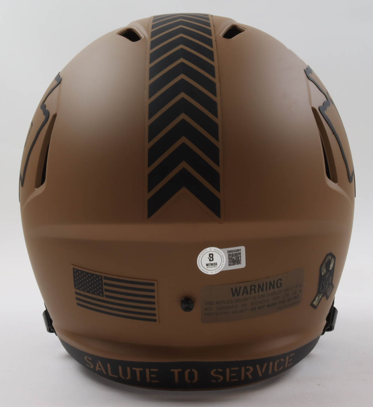 Nick Bolton Signed Chiefs Full-Size Salute to Service Alternate Speed Helmet (Beckett) at PristineAuction.com Nick Bolton Signed Chiefs Full-Size Salute to Service Alternate Speed Helmet (Beckett) at PristineAuction.com