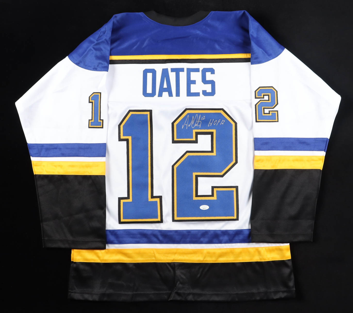 Adam Oates Signed Jersey Inscribed "HOF 12" (JSA) at PristineAuction.com Adam Oates Signed Jersey Inscribed "HOF 12" (JSA) at PristineAuction.com