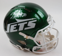 Breece Hall Signed Jets Full-Size Authentic On-Field Speed Helmet (Fanatics) at PristineAuction.com