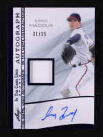 Greg Maddux 2025 Leaf ITG Used Sports Game Used Autograph Memorabilia Navy Blue #IGAGM1 #31/35 at PristineAuction.com