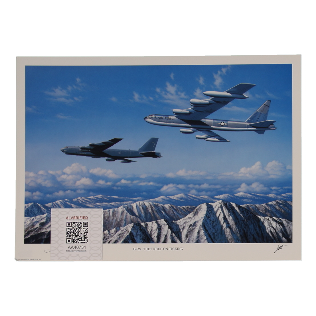 John T. Chain Jr. Signed Stan Stokes "B-52s: They Keep on Ticking" Lithograph (AIV) at PristineAuction.com John T. Chain Jr. Signed Stan Stokes "B-52s: They Keep on Ticking" Lithograph (AIV) at PristineAuction.com