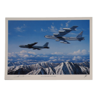 John T. Chain Jr. Signed Stan Stokes "B-52s: They Keep on Ticking" Lithograph (AIV) at PristineAuction.com