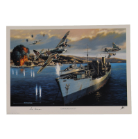 Sir Ivor Broom Signed Stan Stokes "Dangerous Duty" Lithograph (AIV) at PristineAuction.com