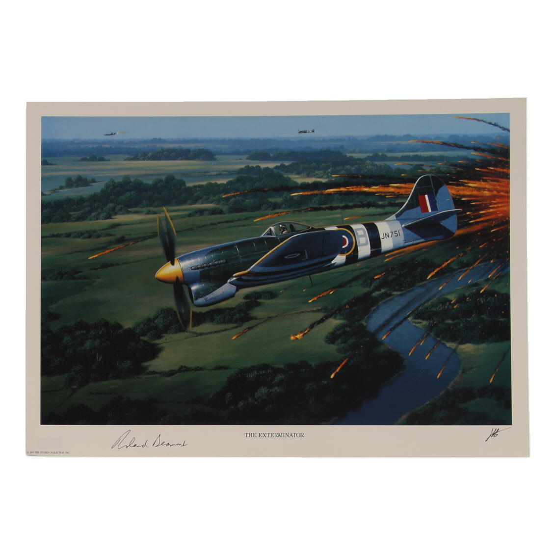 Roland Beamont Signed Stan Stokes "The Exterminator" Lithograph (AIV) at PristineAuction.com Roland Beamont Signed Stan Stokes "The Exterminator" Lithograph (AIV) at PristineAuction.com