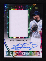 Ken Griffey Jr. 2025 Leaf ITG Used Sports Super Swatch Signatures Rainbow #SSKGJ #1/5 at PristineAuction.com