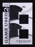 Ken Stabler / Jim Plunkett 2025 Leaf ITG Used Sports Game Used 2s Duo Blue Foil JSY #IG29 #22/25 at PristineAuction.com