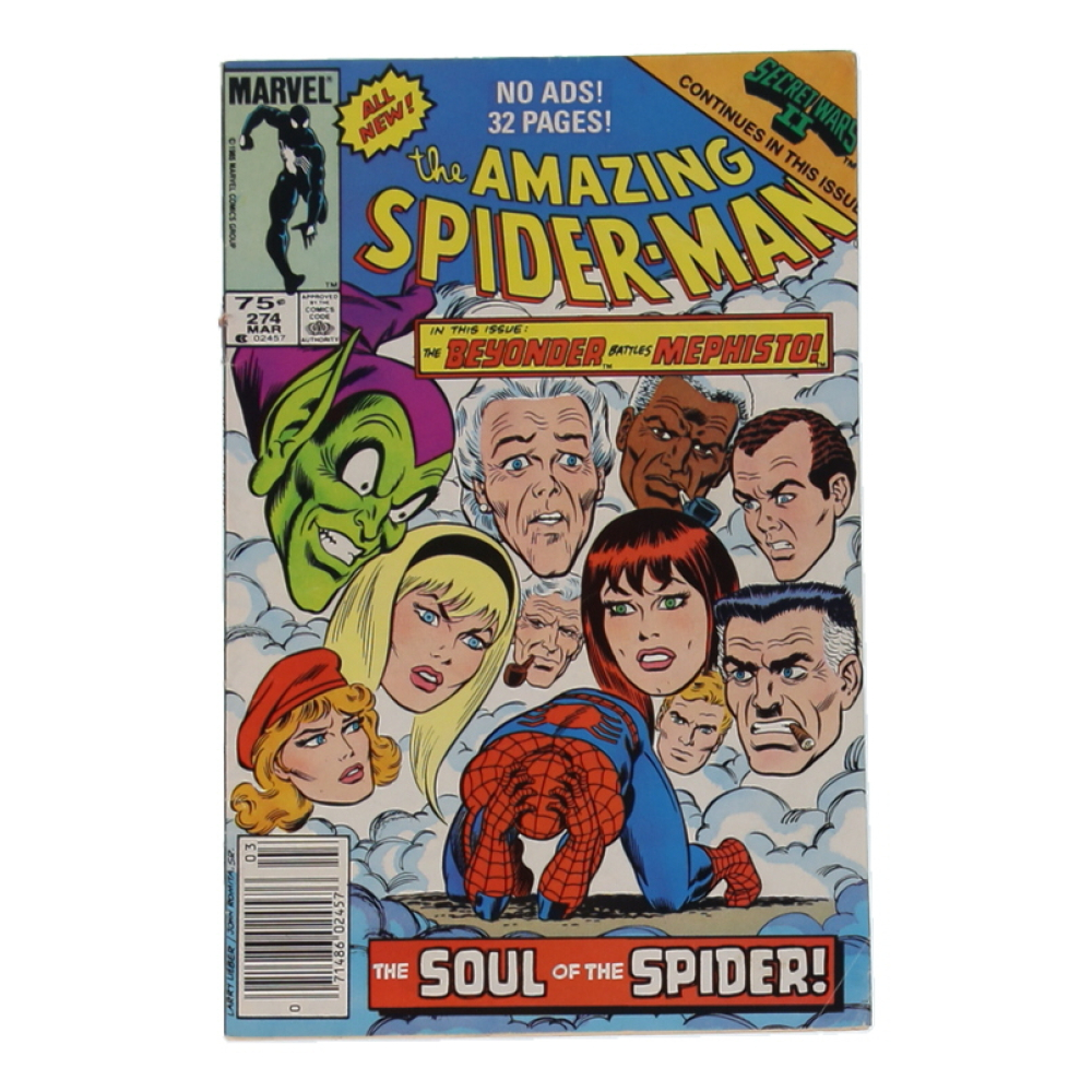 1986 "The Amazing Spider-Man" Issue #274 Marvel Comic Book at PristineAuction.com