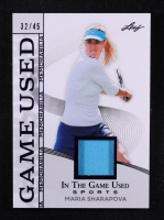 Maria Sharapova 2025 Leaf ITG Used Sports Game Used Memorabilia Blue Foil JSY #GM31 #32/45 at PristineAuction.com