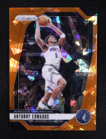 Anthony Edwards 2024-25 Panini Prizm Prizms Orange Ice #100 at PristineAuction.com