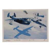 William Kearns, James Ball, & James Robbins Signed Stan Stokes "Antarctic Mayday" Lithograph (AIV) at PristineAuction.com
