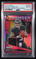 Michael Penix Jr. 2024 Panini Prizm Premier Jerseys Pink #9 RC (PSA 9) at PristineAuction.com