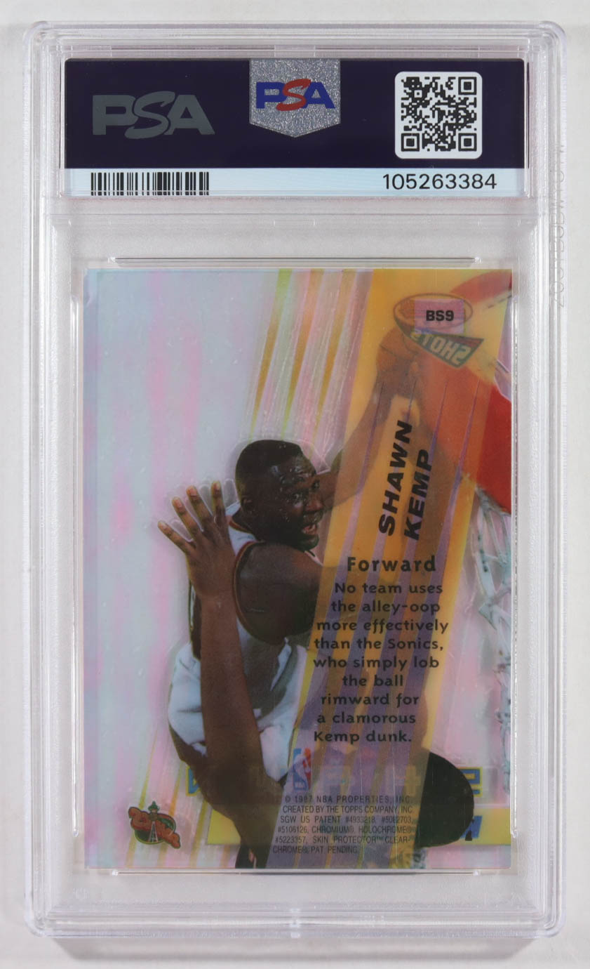 Shawn Kemp 1996-97 Bowman's Best Shots #BS9 (PSA 9) at PristineAuction.com Shawn Kemp 1996-97 Bowman's Best Shots #BS9 (PSA 9) at PristineAuction.com