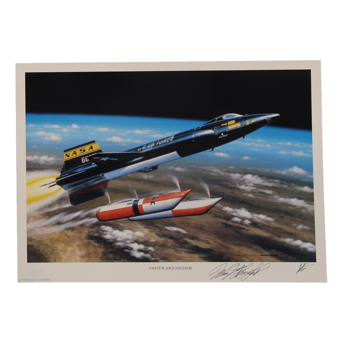 William Knight Signed Stan Stokes "Faster and Higher" Lithograph (AIV) at PristineAuction.com William Knight Signed Stan Stokes "Faster and Higher" Lithograph (AIV) at PristineAuction.com