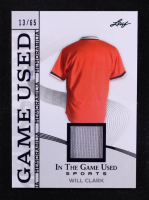 Will Clark 2025 Leaf ITG Used Sports Game Used Memorabilia Blue Foil JSY #GM50 #13/65 at PristineAuction.com