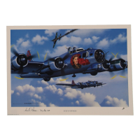 Carl D. Peterson Signed Stan Stokes "Ruby's Fortress" Lithograph Inscribed "Maj Gen USAF" (AIV) at PristineAuction.com