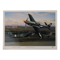 Michael T. Russo Signed Stan Stokes "The First Mustang Ace" Lithograph (AIV) at PristineAuction.com