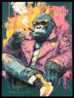 "Luxury is an Instinct" 2026 18x24 Original Painting on Fine Art Paper by Tadas Zaicikas | TedyZet (Zaicikas) at PristineAuction.com