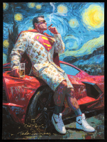 "Starry Night Off Duty" 2026 18x24 Original Painting on Fine Art Paper by Tadas Zaicikas | TedyZet (Zaicikas) at PristineAuction.com