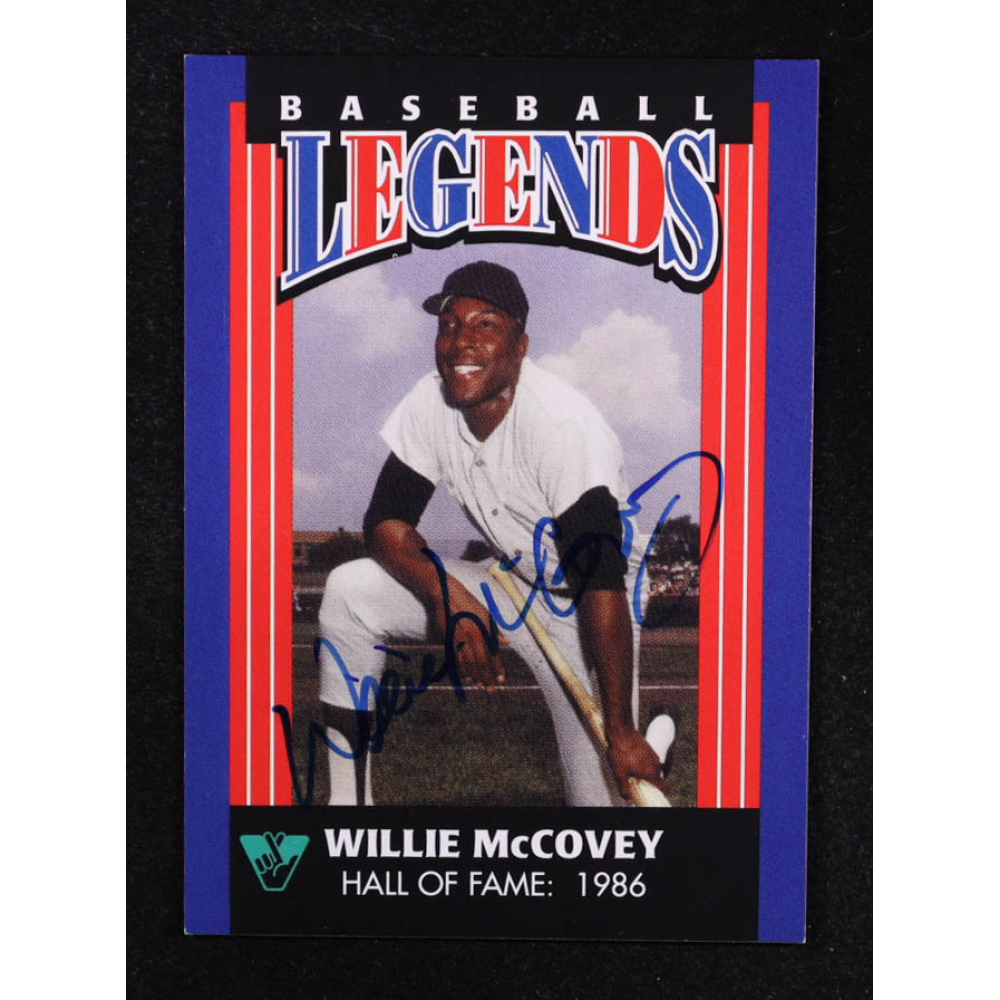 Willie McCovey 1998 Baseball Legends #NNO AU with Original COA at PristineAuction.com