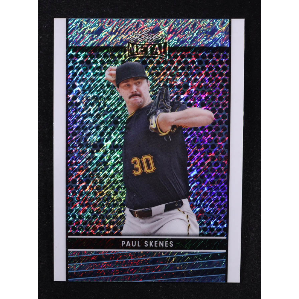 Paul Skenes 2024 Leaf Collective Promo Leaf Light Blue Shimmer #LB5 RC at PristineAuction.com