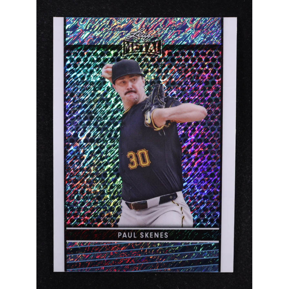 Paul Skenes 2024 Leaf Collective Promo Leaf Light Blue Shimmer #LB5 RC at PristineAuction.com