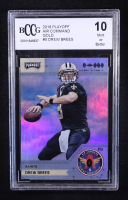 Drew Brees 2018 Playoff Air Command Gold #5 (BCCG 10) at PristineAuction.com