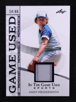 Andy Messersmith 2025 Leaf ITG Used Sports Game Used Memorabilia Blue Foil JSY #GM4 #14/65 at PristineAuction.com