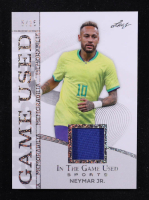 Neymar Junior 2025 Leaf ITG Used Sports Game Used Memorabilia Silver Sparkle Foil JSY #GM33 #5/25 at PristineAuction.com