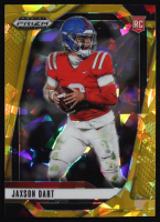 Jaxson Dart 2025 Panini Draft Picks Gold Ice Prizm #90 RC at PristineAuction.com