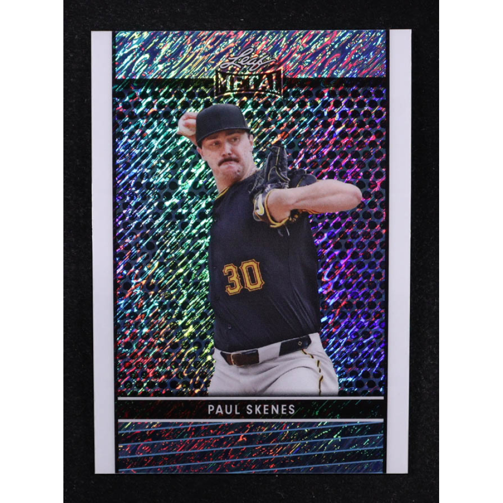 Paul Skenes 2024 Leaf Collective Promo Leaf Light Blue Shimmer #LB5 RC at PristineAuction.com