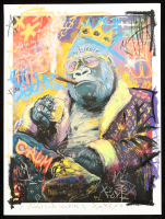 "Crowned and Unbothered #B" 2026 18x24 Original Painting on Fine Art Paper by Tadas Zaicikas | TedyZet (Zaicikas) at PristineAuction.com