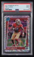 Trey Lance 2021 Donruss Optic Wave #203 #148/299 RR RC (PSA 9) at PristineAuction.com