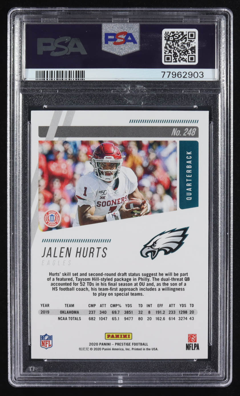 Jalen Hurts 2020 Prestige #248 RC (PSA 9) at PristineAuction.com Jalen Hurts 2020 Prestige #248 RC (PSA 9) at PristineAuction.com