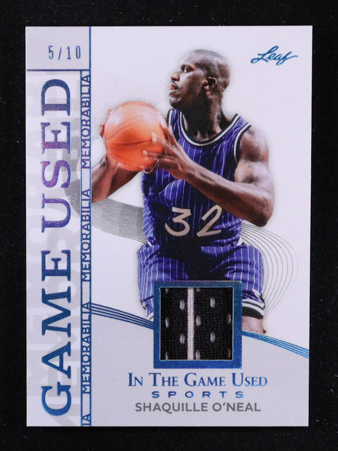 Shaquille O'Neal 2025 Leaf ITG Used Sports Game Used Memorabilia Turquoise Foil JSY #GM42 #5/10 at PristineAuction.com Shaquille O'Neal 2025 Leaf ITG Used Sports Game Used Memorabilia Turquoise Foil JSY #GM42 #5/10 at PristineAuction.com
