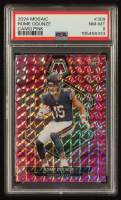 Rome Odunze 2024 Panini Mosaic Mosaic Camo Pink #309 RC (PSA 8) at PristineAuction.com